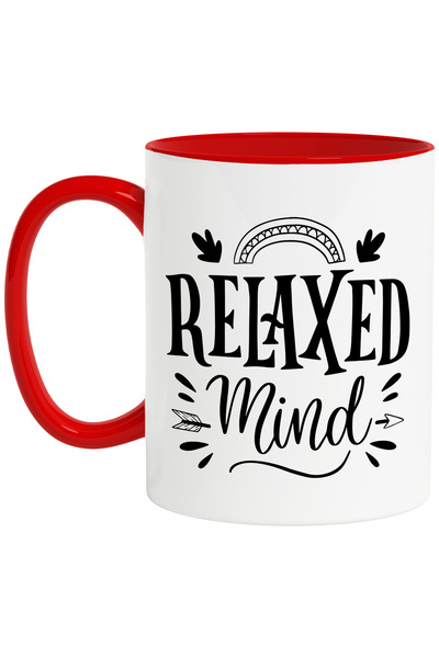StoryGift Romania Cana cu textul in engleza "Relaxed mind" - minte relaxata m...