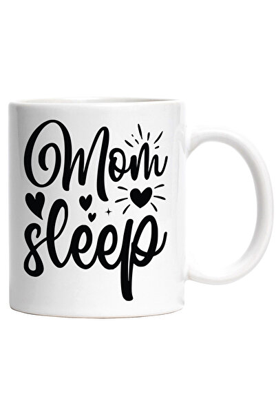 StoryGift Romania Cana cu inimioare si textul in limba engleza "Mom sleep" - ...