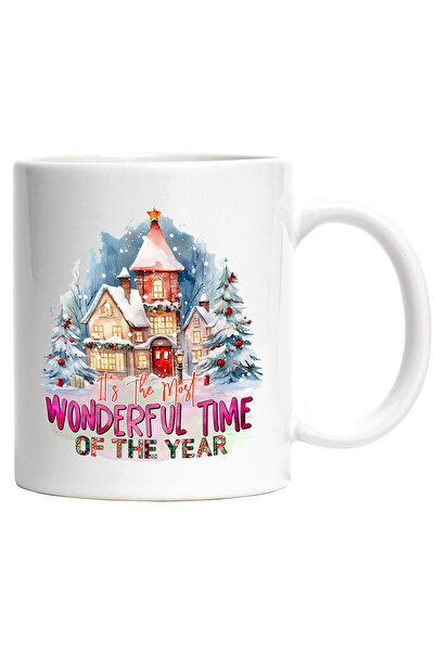 StoryGift Romania Cana cu casute acoperite cu zapada cu mesajul "It's the mos...