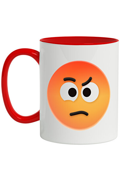 StoryGift Romania Cana Cu Emoticon, Emoji, Fata Nervoasa, Ochi, Multicolor 33...