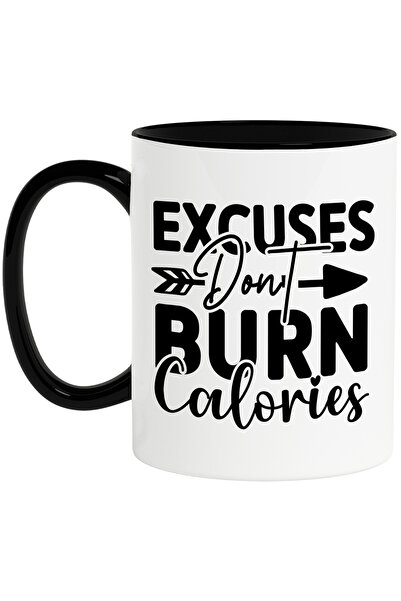 StoryGift Romania Cana cu mesajul in engleza "Excuses don't burn calories" - ...