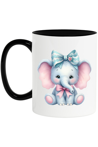 StoryGift Romania Cana cu un elefantel cu fundite | ilustratie | pentru copii...