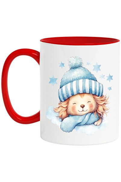 StoryGift Romania Cana cu un leut care doarme | ilustratie | caciula | frig |...