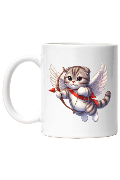 StoryGift Romania Cana cu o pisicuta grasuta Cupidon | ilustratie | trage cu ...