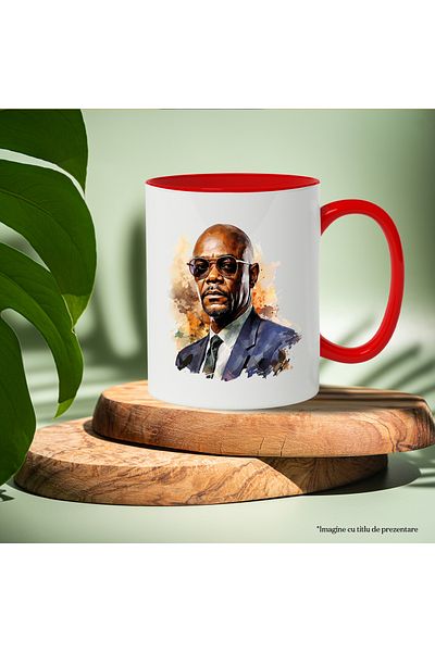 StoryGift Romania Mug With Samuel L. Jackson, Actor, Hollywood, Movies, Star, Multicolor 330 ml, Sky, With, STG