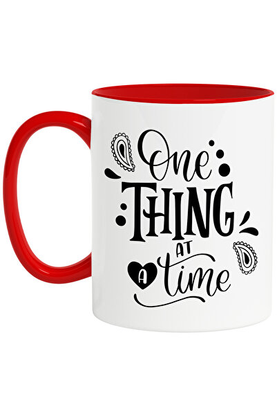 StoryGift Romania Cana cu textul in engleza "One thing at a time" - cate un l...