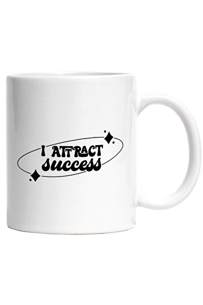 StoryGift Romania Cana pentru cei care atrag succesul - magnet cu Maner Alb, ...