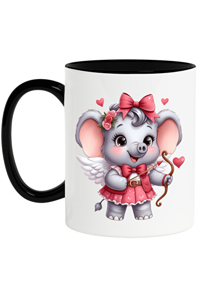 StoryGift Romania Cana cu un elefantel Cupidon | ilustratie | arc cu sageti |...