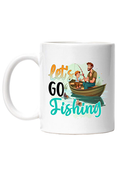 StoryGift Romania Cana cu un tata cu fiul sau la pescuit cu mesajul "Let's go...