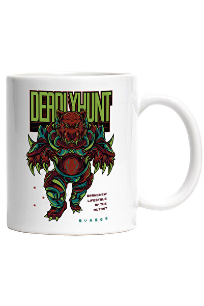 StoryGift Romania Cana Cu Mesaj In Engleza Deadly Hunt, Urs, Gheare, SF, Armu...