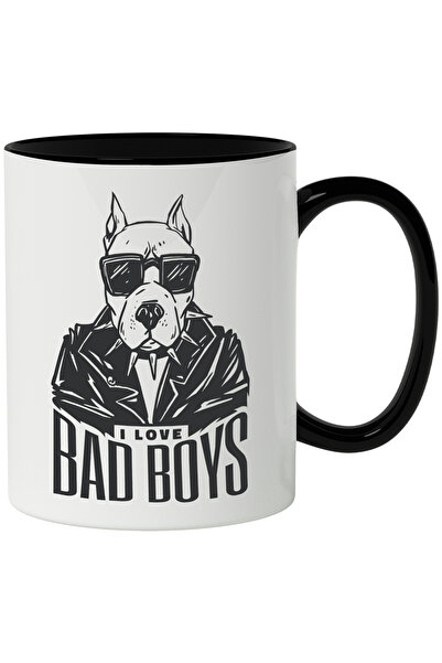StoryGift Romania Cana Cu Mesaj In Engleza I Love Bad Boys, Pitbull, Caine, Z...
