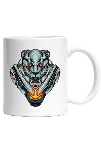 StoryGift Romania Cana Cu Urs, Mecha, Robot, SciFi, Cyberpunk, Lava, Multicol...