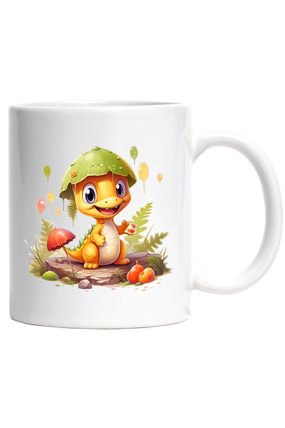 StoryGift Romania Cana cu un dinozaur galben | micut | ilustratie | vesel | p...