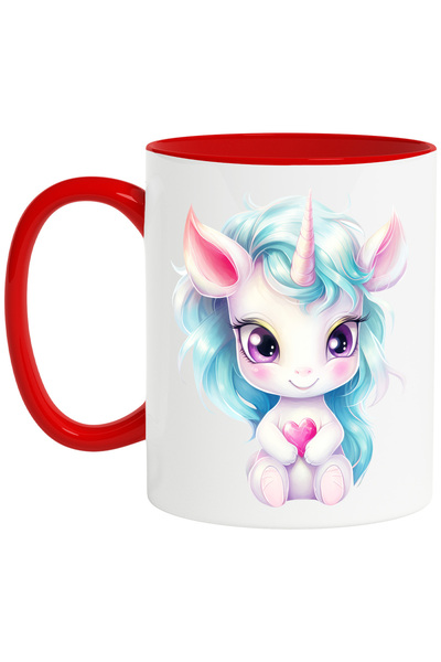 StoryGift Romania Cana cu un unicorn care zambeste | ilustratie | tine o inim...