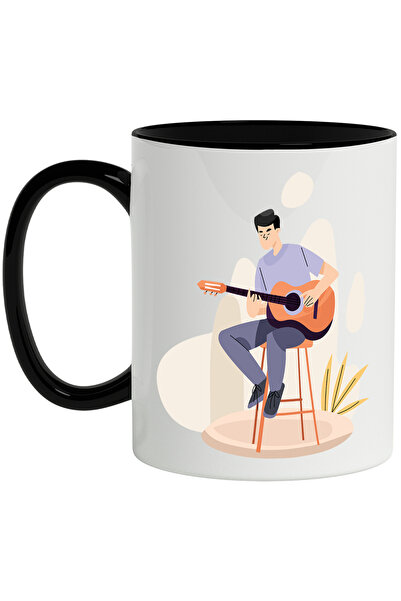 StoryGift Romania Cana Cu Chitarist, Ilustratie, Instrument Muzical, Muzica M...