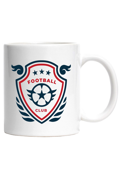 StoryGift Romania Cana Cu Mesaj In Engleza Football Club, Stele, Scut, Frunze, Sport, Multicolor 3, Cu Maner Alb