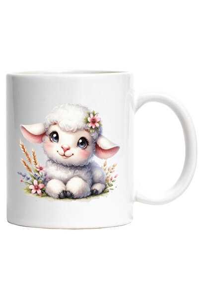 StoryGift Romania Cana cu o oita vesela care sta cuminte | ilustratie | iarba...