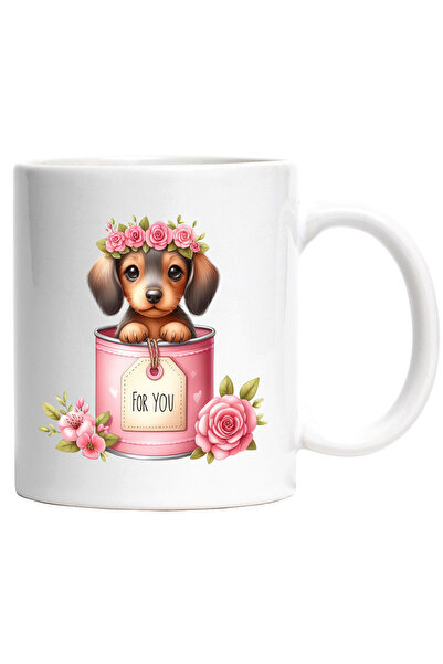 StoryGift Romania Cana cu o catelusa timida care iese dintr-o conserva | flor...