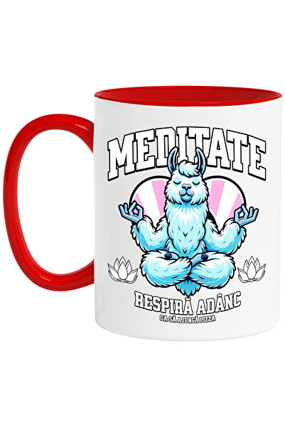 StoryGift Romania Cana Meditate Lama respira adanc o sa vina pizza,, 330ml, C...