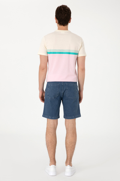 U.S. Polo Assn. Erkek Mavi Jean Şort 50304368-DN0022