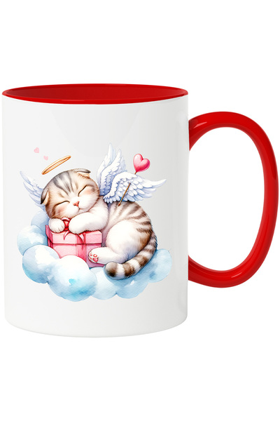 StoryGift Romania Cana cu o pisicuta Cupidon care doarme | somn adanc | in lu...
