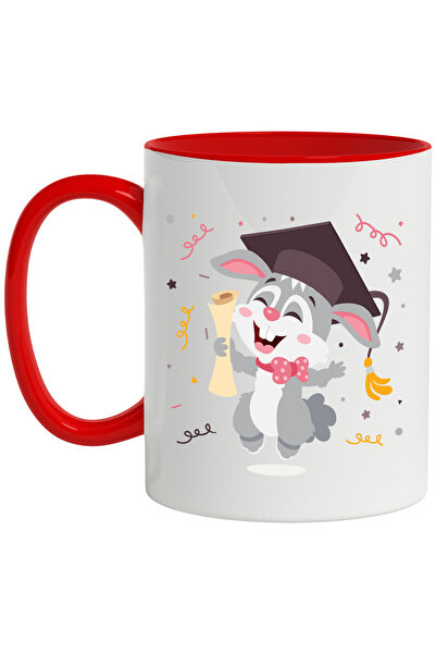 StoryGift Romania Cana Cu Iepure, Palarie, Diploma, Confeti, Absolvire, Studi...