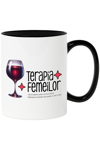 StoryGift Romania Cana Pahar De Vin Rosu Text Terapia Femeii Barfa Si Vinul, ...