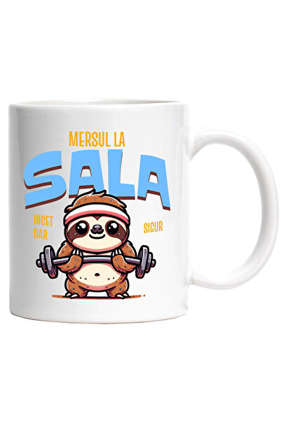 StoryGift Romania Cana cu Animal Lenes Gras La Sala Ridicat Greutati Sport Te...