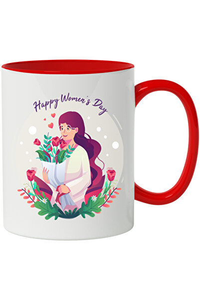 StoryGift Romania Cana Cu Mesaj In Engleza Happy Women's Day, Flori, Buchet, ...
