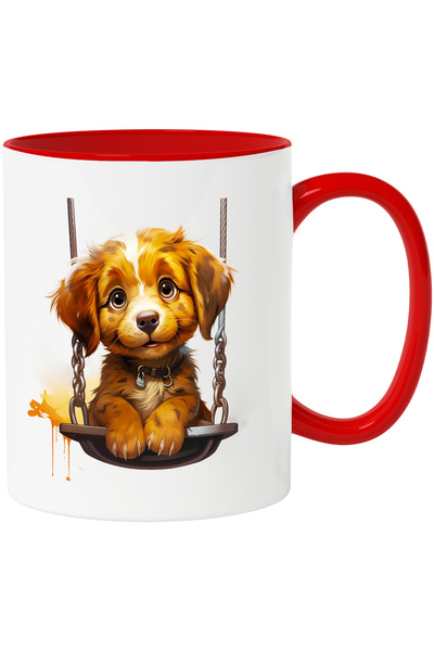 StoryGift Romania Cana cu un catelus care se da in leagan | ilustratie | juca...