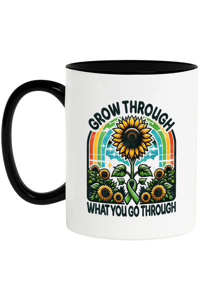StoryGift Romania Cana cu mesajul "Grow through what you go through", stilul ...