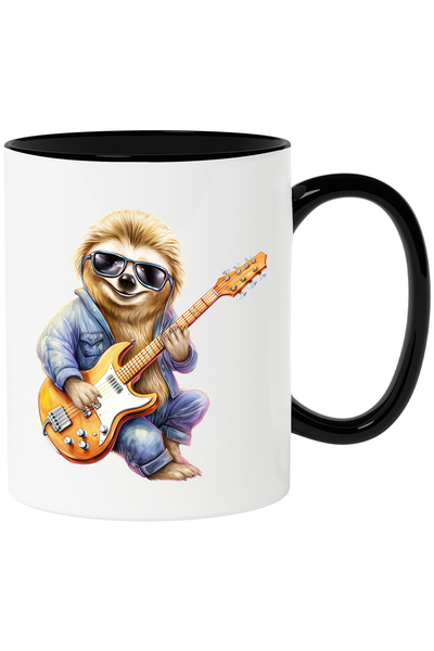 StoryGift Romania Cana cu un sloth/lenes care canta la chitara | ilustratie |...