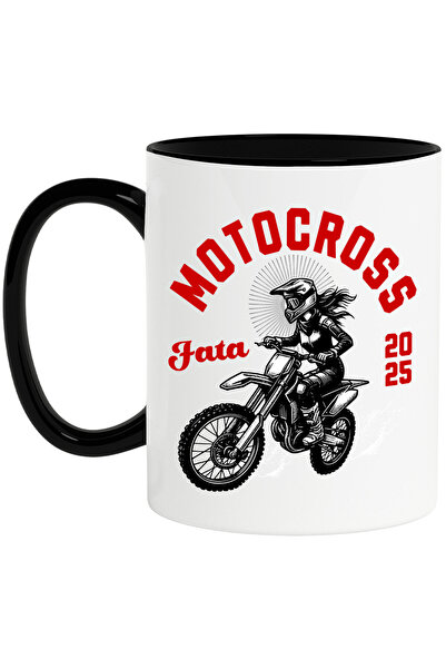 StoryGift Romania Cana cu Fata Pasionata DE Motocicleta Cursa Motocross Sport...