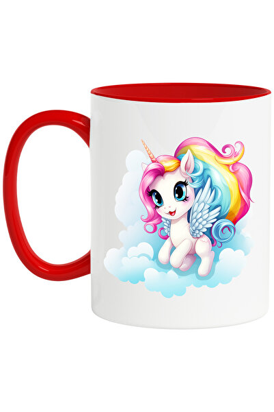 StoryGift Romania Cana cu un unicorn cu aripi | sta pe nori | ilustratie | im...