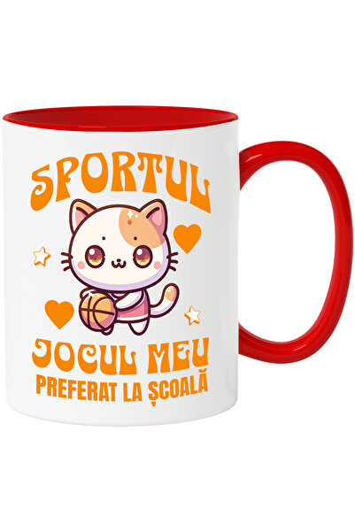 StoryGift Romania Cana Sportul jocul meu preferat la scoala baschet pisica, 3...