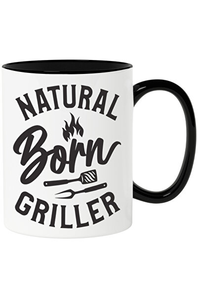 StoryGift Romania Cana cu Mesajul in Engleza Natural Born Griller, Facut pent...