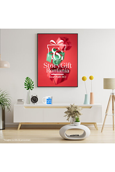 StoryGift Romania Cana Cu Coroana Regala Zi Aniversara Petrecere Luna Nastere Text Printi Nascut I, Cu ,stg