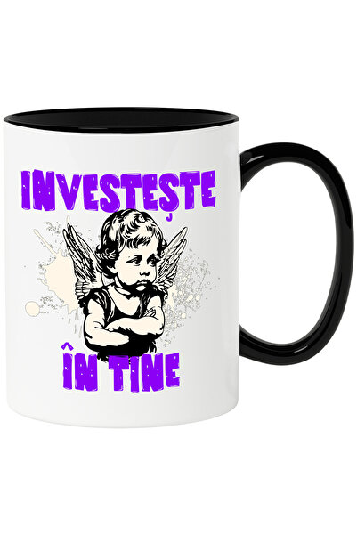 StoryGift Romania Cana Inger suparat cu aripi text investeşte în tine, 330ml,...