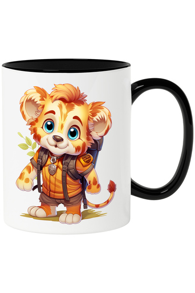 StoryGift Romania Cana cu un pui de jaguar fericit | ilustratie | explorator ...