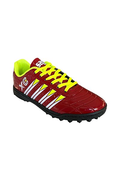 Liger Men's Football Shoes - Astroturf and Field Red and Yellow