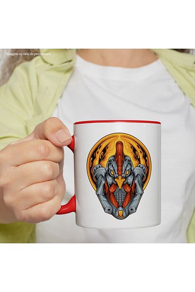 StoryGift Romania Mug - Red - Ceramic