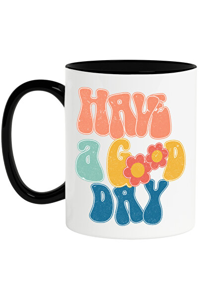 StoryGift Romania Cana cu mesajul "Have a good day", ilustratie, motivational...