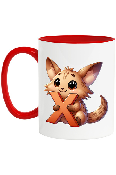 StoryGift Romania Cana cu un animalut cu litera "X", ilustratie, pentru copii...