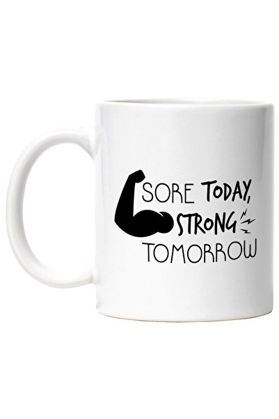 StoryGift Romania Cana Cu Mesaj In Engleza Sore Today Strong Tomorrow, Muschi...
