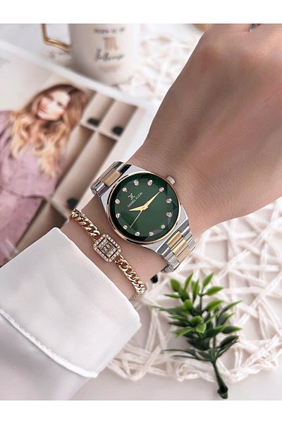 Daniel Klein Steel Band 30 Mt Water Resistant Women's Wrist Watch+Bracelet Bfg.13898.X5