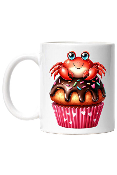 StoryGift Romania Cana cu un rac micut, ilustratie, sta pe o briosa, dulce, i...