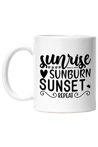 StoryGift Romania Cana cu mesajul in engleza "Sunrise, sunburn, sunset, repea...