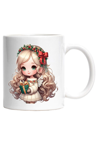 StoryGift Romania Cana cu o fetita dragalasa care tine un cadou | ilustratie ...