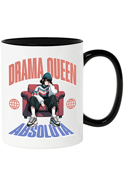 StoryGift Romania Cana Fta astil anime pe fotoliu text DRAMA QUEEN ABSOLUTA, ...