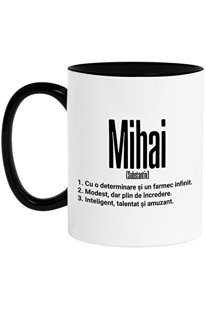 StoryGift Romania Cana Cu Numele Mihai, Determinare, Modest, Inteligent, Amuz...